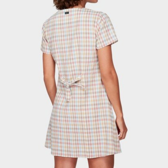 RCVA Clued Up Mini Dress M Beach Coastal Vintage Gingham Check - Picture 5 of 10